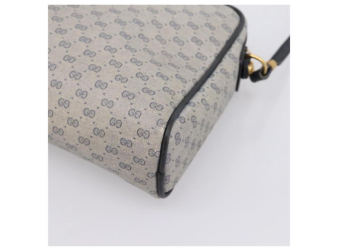Borsa a tracolla GUCCI GG Supreme PVC Navy Gold 007 39 0014 Auth 203669 D'oro Blu navy - vista 12