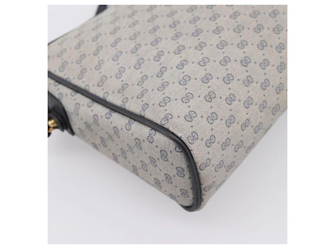 Borsa a tracolla GUCCI GG Supreme PVC Navy Gold 007 39 0014 Auth 203669 D'oro Blu navy - vista 13