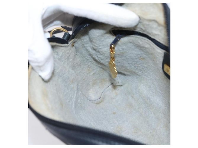 Borsa a tracolla GUCCI GG Supreme PVC Navy Gold 007 39 0014 Auth 203669 D'oro Blu navy - vista 18