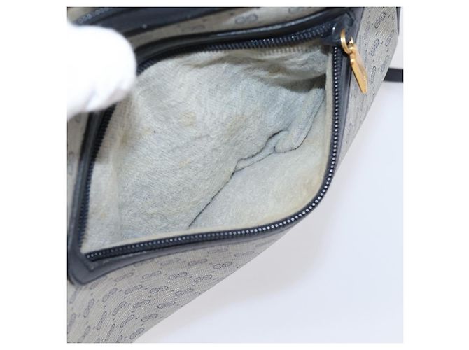 Borsa a tracolla GUCCI GG Supreme PVC Navy Gold 007 39 0014 Auth 203669 D'oro Blu navy - vista 21