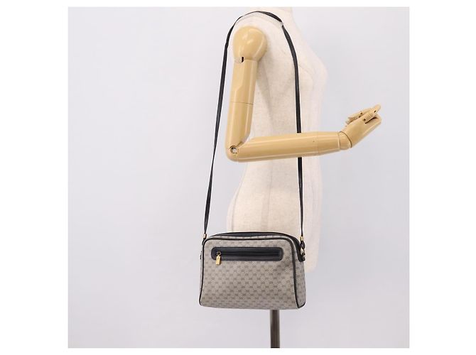 Borsa a tracolla GUCCI GG Supreme PVC Navy Gold 007 39 0014 Auth 203669 D'oro Blu navy - vista 23