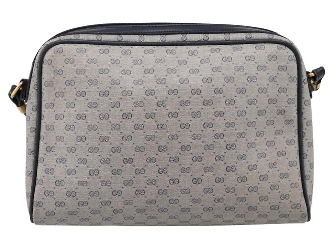 Borsa a tracolla GUCCI GG Supreme PVC Navy Gold 007 39 0014 Auth 203669 D'oro Blu navy - vista 3