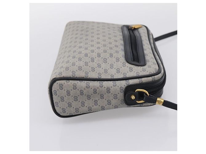 Borsa a tracolla GUCCI GG Supreme PVC Navy Gold 007 39 0014 Auth 203669 D'oro Blu navy - vista 5