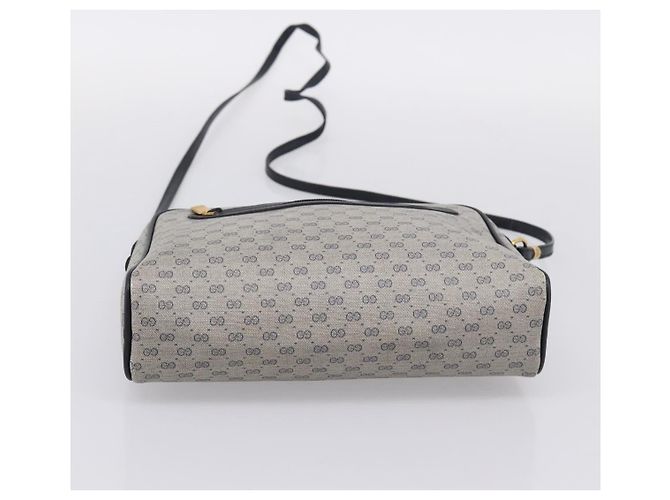 Borsa a tracolla GUCCI GG Supreme PVC Navy Gold 007 39 0014 Auth 203669 D'oro Blu navy - vista 9