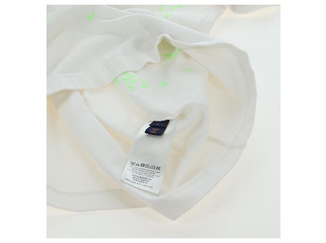 Camiseta LOUIS VUITTON LV Spread Embroidery Shirt Cotton White LV Auth 202735M Blanco - vista 11