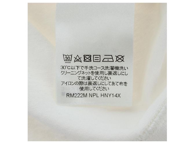 Camiseta LOUIS VUITTON LV Spread Embroidery Shirt Cotton White LV Auth 202735M Blanco - vista 15