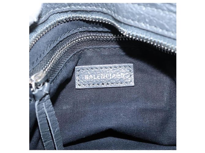 Sac à main BALENCIAGA Classic Mini City en cuir Gris Argent 300295 Auth ka6230SAM Marron Argenté - vue 20