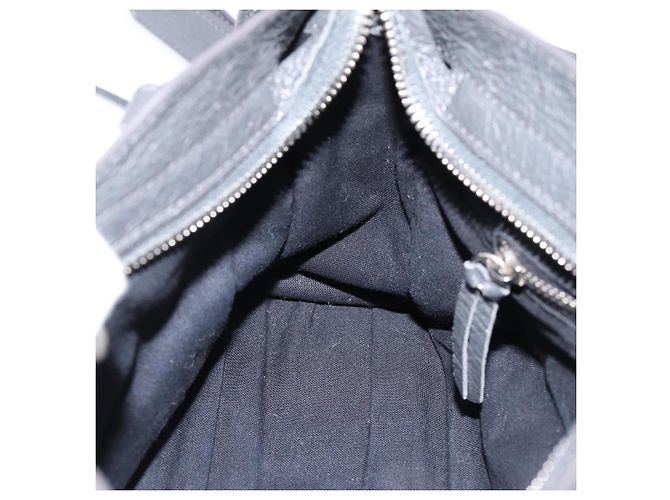 Sac à main BALENCIAGA Classic Mini City en cuir Gris Argent 300295 Auth ka6230SAM Marron Argenté - vue 22