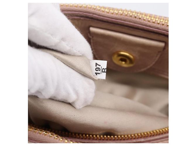 Borsa a mano Miu Miu Vitellolux 2way Pink Gold Auth 204377A Rosa D'oro - vista 12
