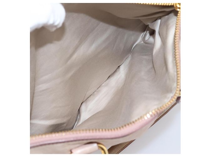 Borsa a mano Miu Miu Vitellolux 2way Pink Gold Auth 204377A Rosa D'oro - vista 25