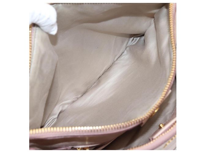 Borsa a mano Miu Miu Vitellolux 2way Pink Gold Auth 204377A Rosa D'oro - vista 27