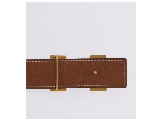 Hermès Cintura HERMES Constance H in pelle 33.9"" Nero Oro Auth 204104 D'oro - vista 7