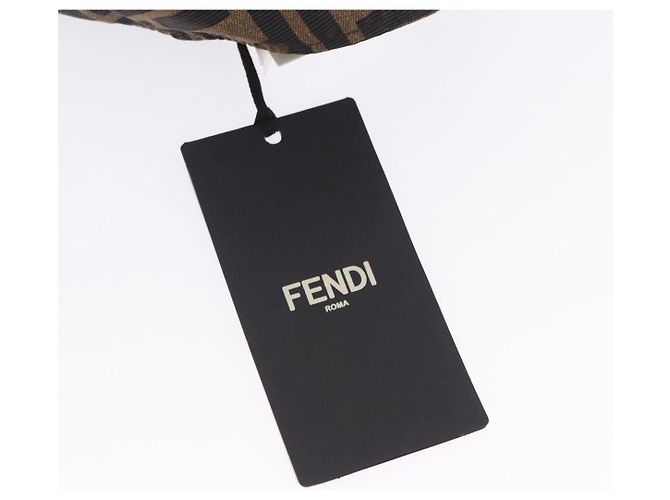FENDI x FRGMT x POKEMON Bucket Hat Zucca Nylon Brown Blue Auth 167597SM Braun Blau - Ansicht 14