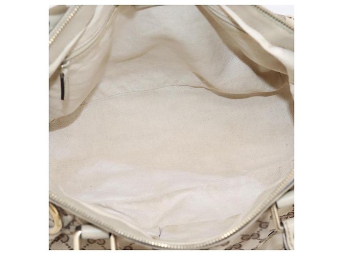 Borsa GUCCI GG Canvas Sukey 2way Beige Gold 247902 Auth 201493 D'oro - vista 11