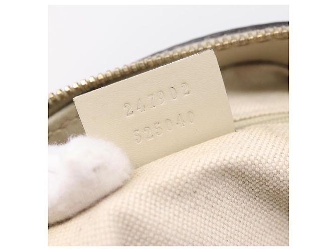 Borsa GUCCI GG Canvas Sukey 2way Beige Gold 247902 Auth 201493 D'oro - vista 12