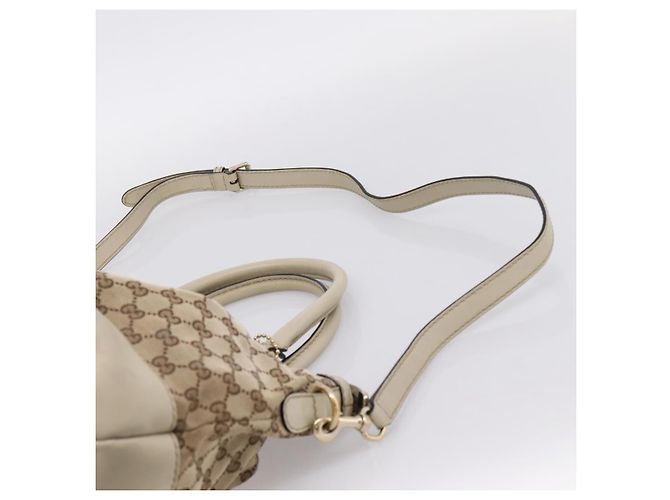 Borsa GUCCI GG Canvas Sukey 2way Beige Gold 247902 Auth 201493 D'oro - vista 15