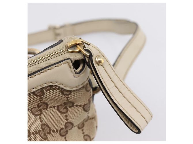 Borsa GUCCI GG Canvas Sukey 2way Beige Gold 247902 Auth 201493 D'oro - vista 20