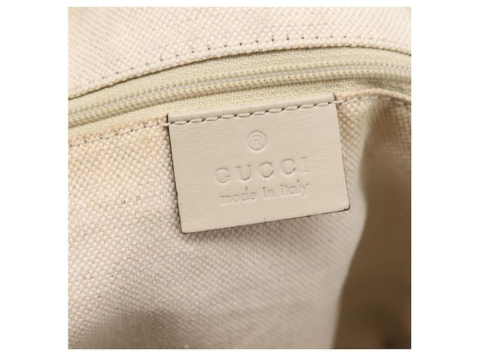 Borsa GUCCI GG Canvas Sukey 2way Beige Gold 247902 Auth 201493 D'oro - vista 23