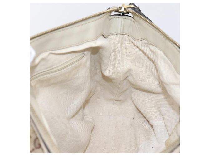 Borsa GUCCI GG Canvas Sukey 2way Beige Gold 247902 Auth 201493 D'oro - vista 24