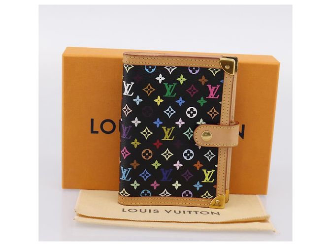 LOUIS VUITTON Monogram Multicolor Agenda PM Planner Black R20895 Auth BA15508V Nero - vista 12