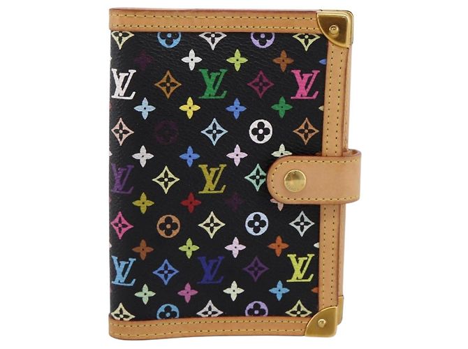 LOUIS VUITTON Monogram Multicolor Agenda PM Planner Black R20895 Auth BA15508V Nero - vista 13