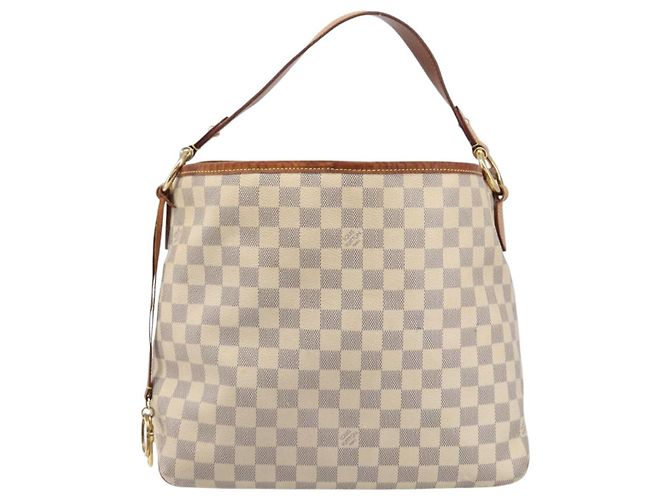 Borsa a tracolla LOUIS VUITTON Damier Azur Delightful PM N41447 LV Auth 204440 - vista 13