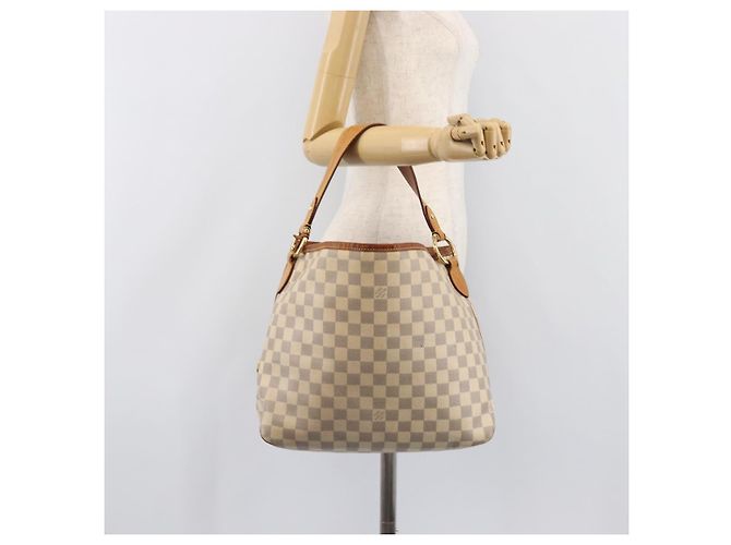 Borsa a tracolla LOUIS VUITTON Damier Azur Delightful PM N41447 LV Auth 204440 - vista 26