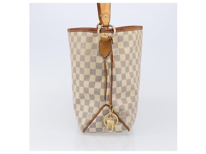 Borsa a tracolla LOUIS VUITTON Damier Azur Delightful PM N41447 LV Auth 204440 - vista 4