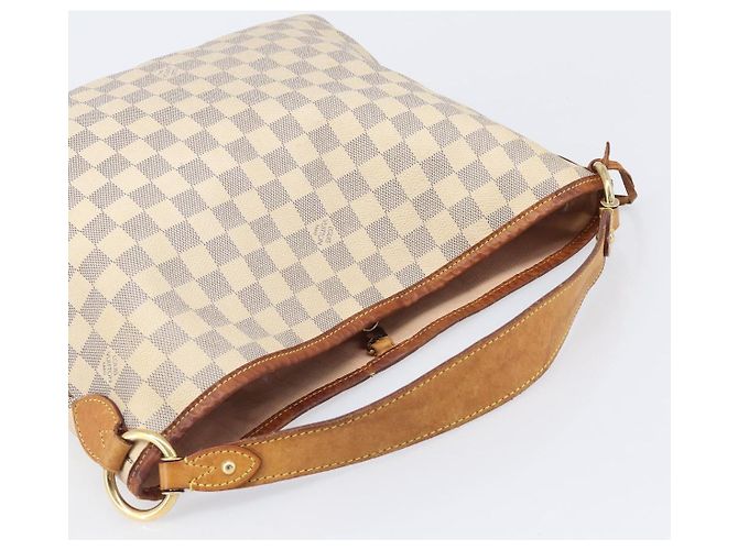 Borsa a tracolla LOUIS VUITTON Damier Azur Delightful PM N41447 LV Auth 204440 - vista 6