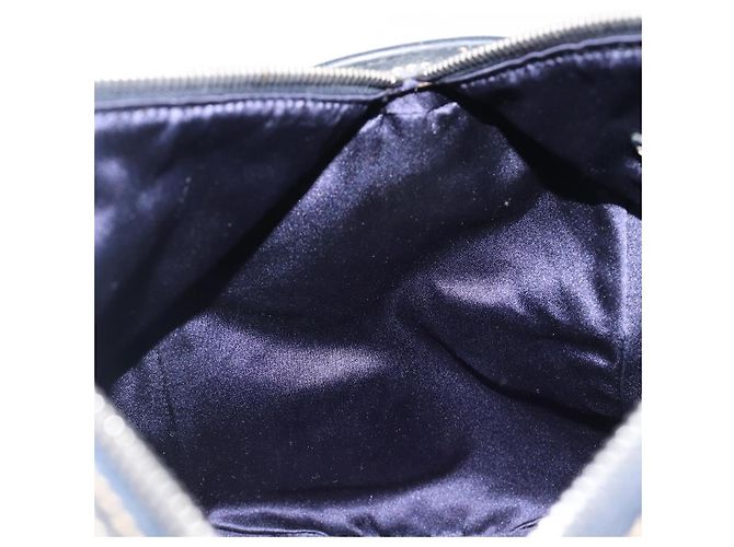 Borsa Boston FENDI Zucchino Canvas Navy Silver Auth 203884 Argento Blu navy - vista 22