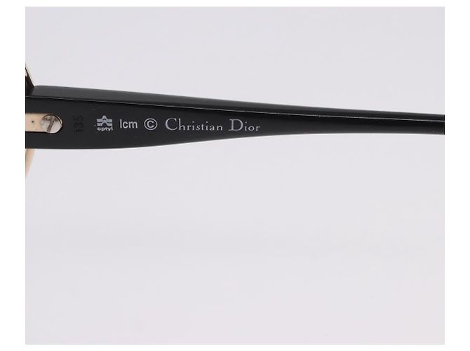 Occhiali da sole Christian Dior Plastica Beige Tono Oro Auth ar14225V - vista 13