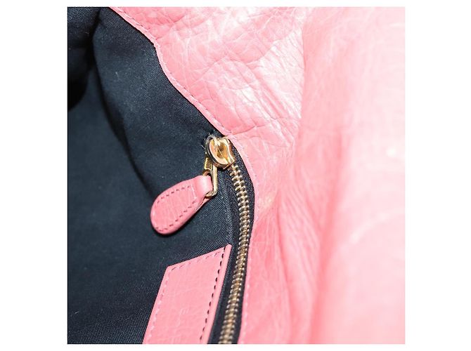 Borsa a tracolla BALENCIAGA Giant Envelope in pelle Pink Gold Auth 204813A Rosa D'oro - vista 21