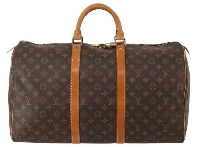 LOUIS VUITTON Monogram Keepall 50 Boston Bag M41426 LV Auth 200838V Monogramm - Ansicht 13