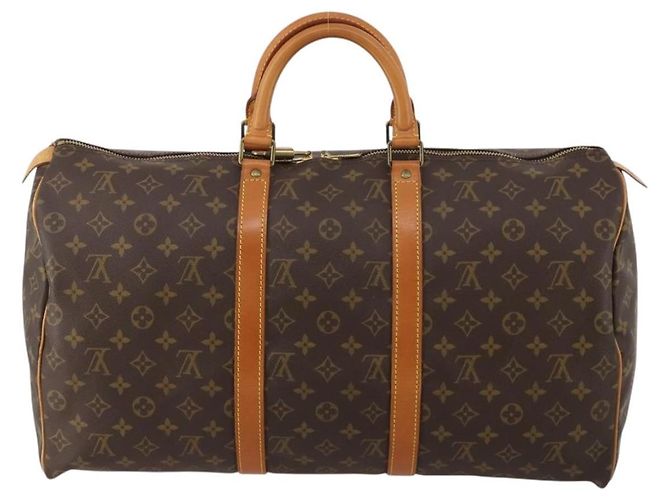 LOUIS VUITTON Monogram Keepall 50 Boston Bag M41426 LV Auth 200838V Monogramm - Ansicht 2