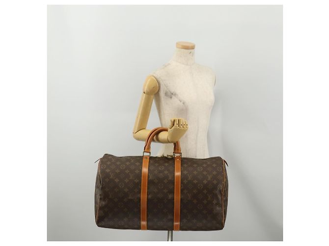 LOUIS VUITTON Monogram Keepall 50 Boston Bag M41426 LV Auth 200838V Monogramm - Ansicht 21