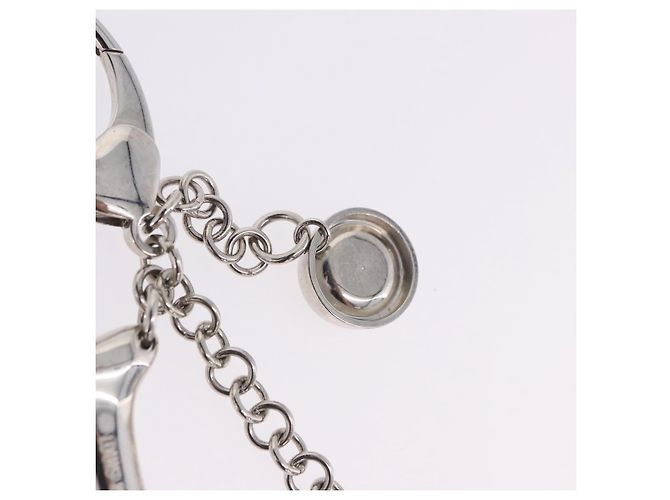 LOUIS VUITTON Bijoux Sack Baxter Charm Metal Silver M65178 LV Auth ar14252V Argento - vista 10