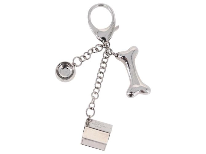 LOUIS VUITTON Bijoux Sack Baxter Charm Metal Silver M65178 LV Auth ar14252V Argento - vista 13