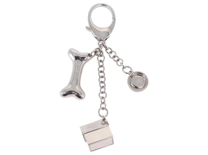 LOUIS VUITTON Bijoux Sack Baxter Charm Metal Silver M65178 LV Auth ar14252V Argento - vista 2