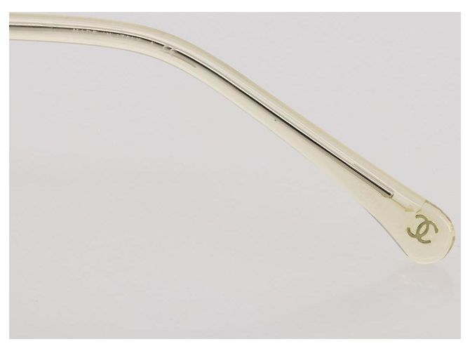 Gafas de sol CHANEL metal Gold CC Auth 204787M Dorado - vista 11