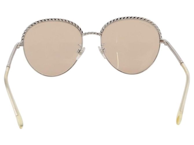 Gafas de sol CHANEL metal Gold CC Auth 204787M Dorado - vista 2