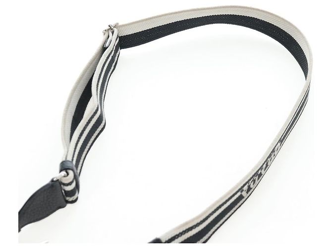 PRADA Schultertasche Vittero Dino Leather Black Silver Auth 202911V Schwarz Silber - Ansicht 15