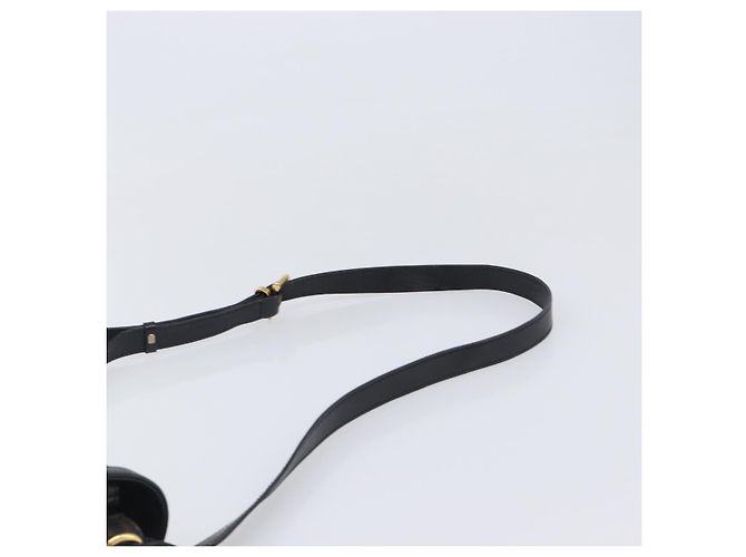 Céline CELINE Macadam Schultertasche PVC Leder Schwarz Goldfarben Auth BA15505 - Ansicht 14