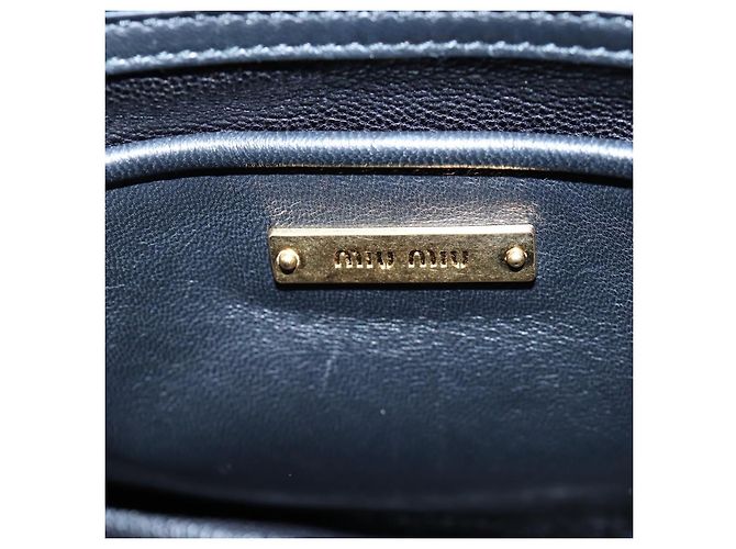 Borsa a mano Miu Miu in pelle 2way Viola Oro Auth 203786V D'oro Porpora - vista 22