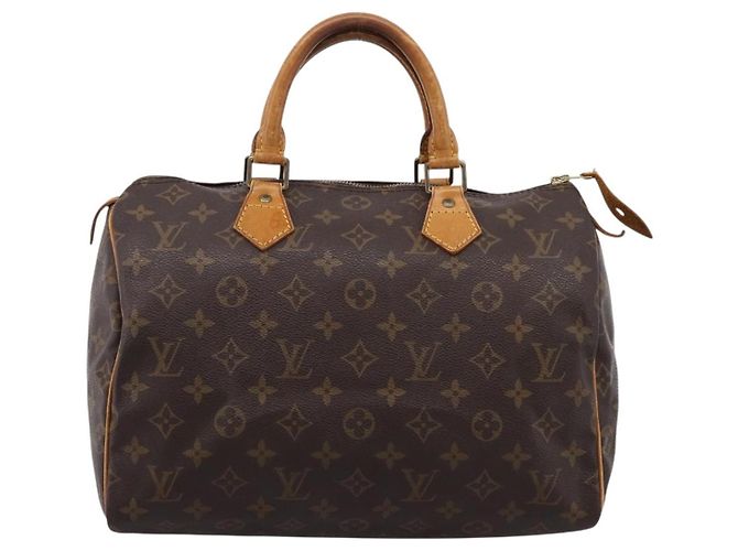 Borsa a mano LOUIS VUITTON Monogram Speedy 30 M41526 LV Auth 201356 Monogramma - vista 13