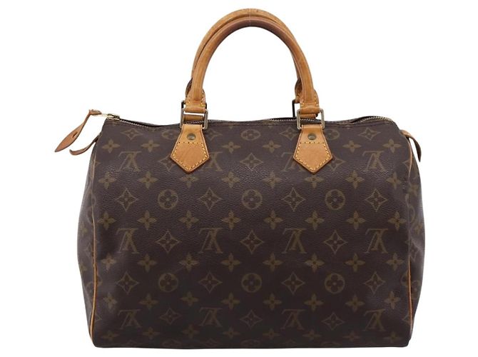 Borsa a mano LOUIS VUITTON Monogram Speedy 30 M41526 LV Auth 201356 Monogramma - vista 2