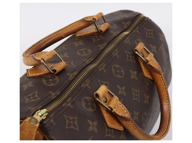 Borsa a mano LOUIS VUITTON Monogram Speedy 30 M41526 LV Auth 201356 Monogramma - vista 6
