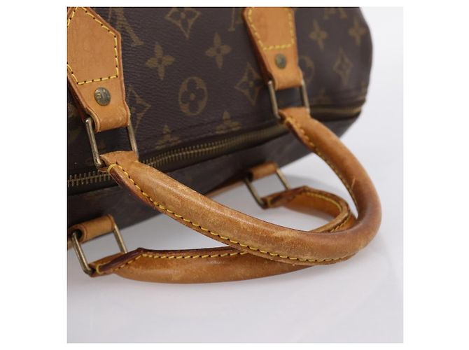 Borsa a mano LOUIS VUITTON Monogram Speedy 30 M41526 LV Auth 201356 Monogramma - vista 7