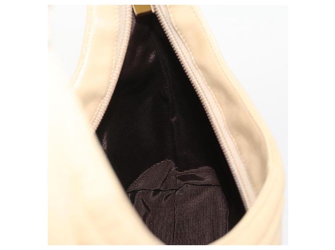 BALLY Schultertasche aus Leder Beige Gold Auth 204860A Golden - Ansicht 20