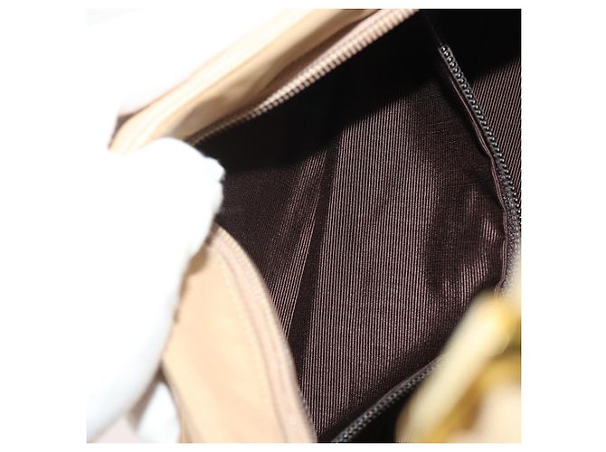 BALLY Schultertasche aus Leder Beige Gold Auth 204860A Golden - Ansicht 23