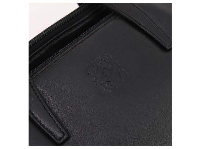 LOEWE Handtasche aus Leder Schwarz Gold authentisch 204858 Golden - Ansicht 18